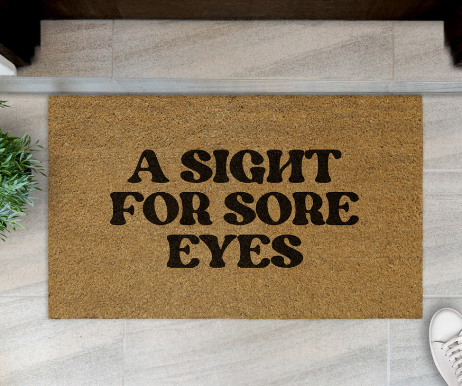 'Sight for Sore Eyes' Aussie Slang Doormat 75x45cm